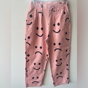 Lazy Oaf Pink HAPPY SAD pants